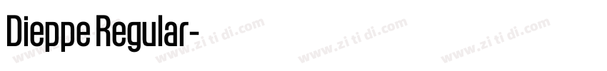 Dieppe Regular字体转换